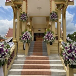 ดอกไม้หน้าเมรุ วัดสวัสดิ์วารีสีมาราม ส่งถึงวัด กรุงเทพฯ