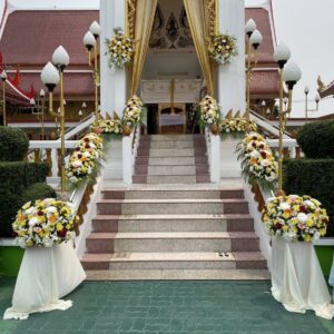 ดอกไม้หน้าเมรุ วัดเทวีวรญาติ ส่งถึงวัด กรุงเทพฯ